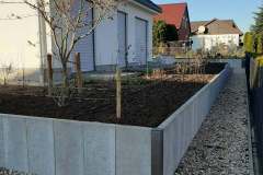 Außengestaltung eines Einfamilienhauses